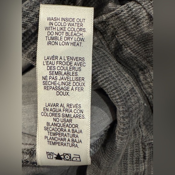 Women’s Frame Le Crop Mini Boot Gray Plaid Denim Jeans: 27 - Picture 10 of 10